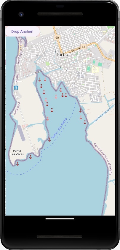 Find My Anchor App Interface