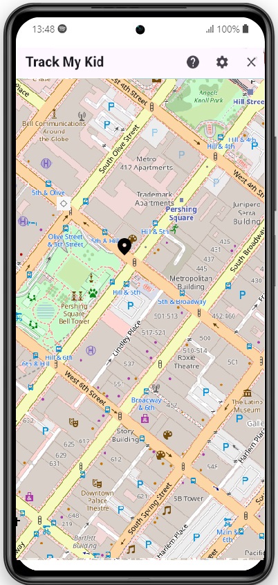 Track My Kid Location Map